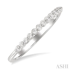 1/10 Ctw Round Cut Diamond Fashion Band in Sterling Silver