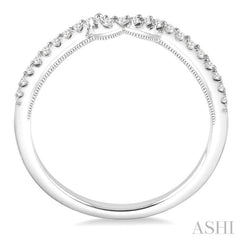 1/6 Ctw Round Cut Diamond Wedding Band in 14K White Gold