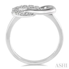 1/20 Ctw Single Cut Diamond Ring in Sterling Silver