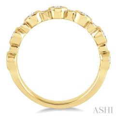 3/4 Ctw Round Cut Diamond Stack Band in 14K Yellow Gold