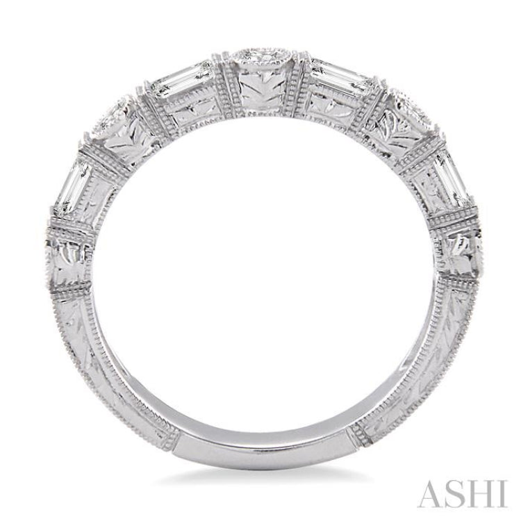 1/2 Ctw Diamond Fashion Band in 14K White Gold