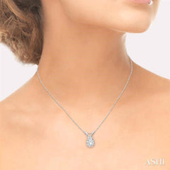 Round Shape Diamond Solitaire Pendant