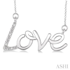 Silver Love Diamond Fashion Pendant