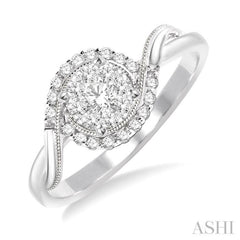 Halo Lovebright Diamond Engagement Ring