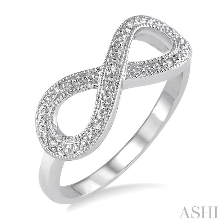 Silver Infinity Diamond Fashion Ring