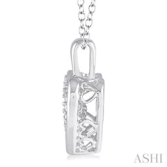 Silver Heart Shape Emotion Diamond Pendant