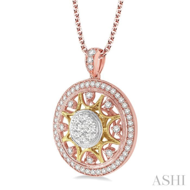 Circle Lovebright Diamond Fashion Pendant