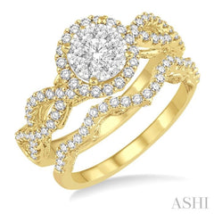 Halo Lovebright Diamond Wedding Set