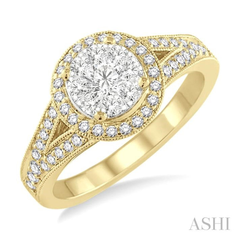 Halo Lovebright Diamond Engagement Ring