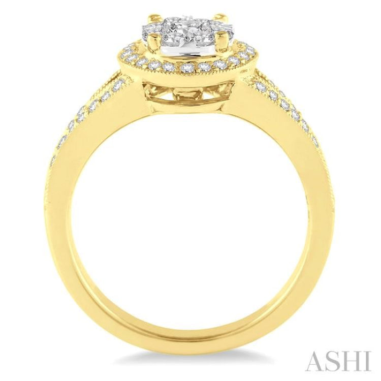 Halo Lovebright Diamond Engagement Ring