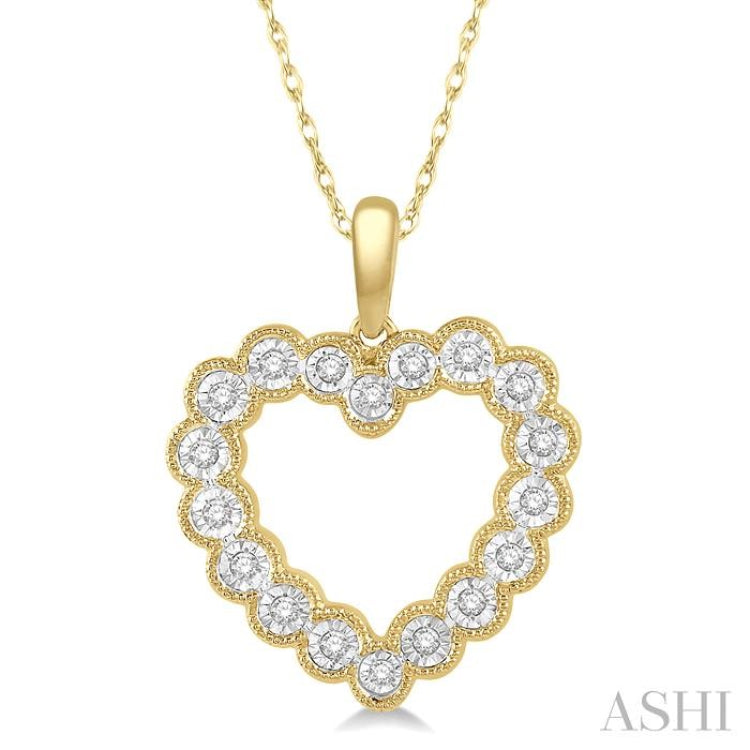 Heart Shape Diamond Pendant