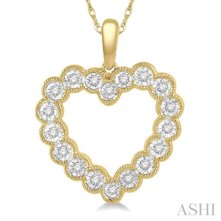 Heart Shape Diamond Pendant