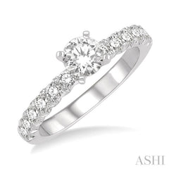 Round Shape Endless Embrace Diamond Engagement Ring