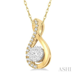 Round Shape Lovebright Diamond Pendant