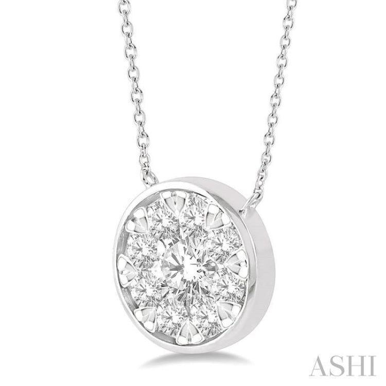 Round Shape Lovebright Essential Diamond Necklace