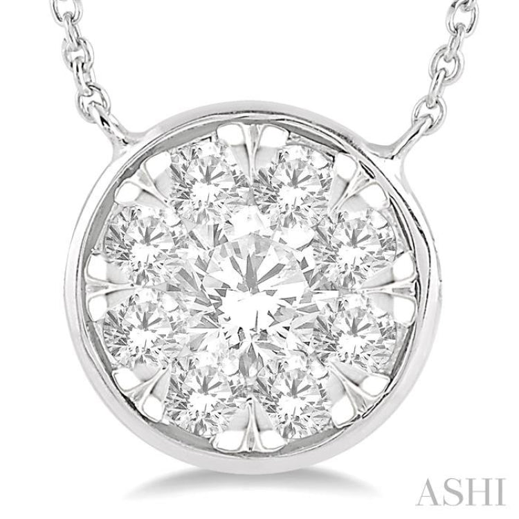 Round Shape Lovebright Essential Diamond Necklace