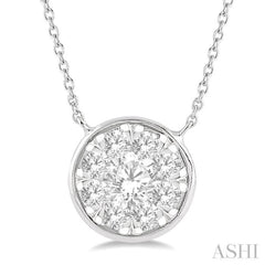 Round Shape Lovebright Essential Diamond Necklace