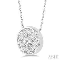 Round Shape Lovebright Essential Diamond Necklace