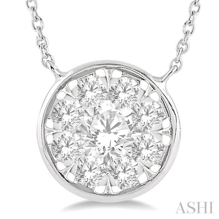 Round Shape Lovebright Essential Diamond Necklace