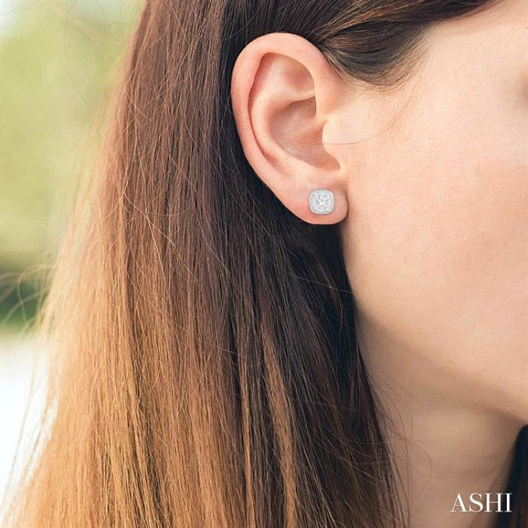 Cushion Shape Lovebright Essential Diamond Stud Earrings