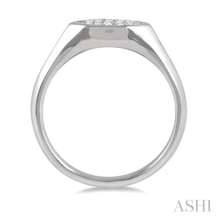 Marquise Shape Lovebright Essential Diamond Signet Ring