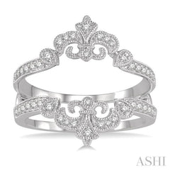 Fleur De Lis Diamond Insert Ring