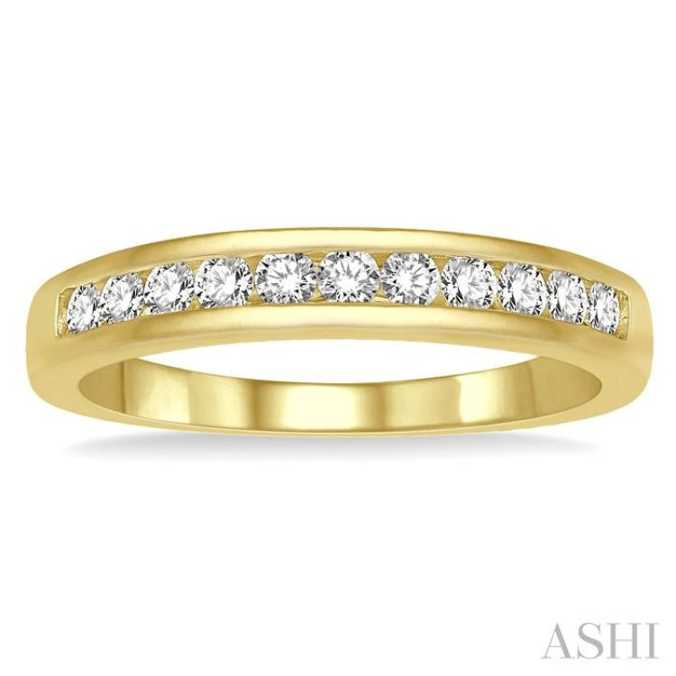 11 Stone Channel Set Diamond Wedding Band