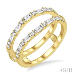 Baguette Diamond Insert Ring