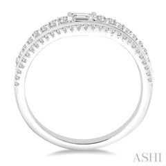 Curved Diamond Wedding Band