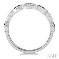 Alternate Gemstone & Diamond Band