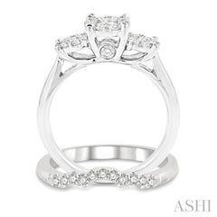 Past Present & Future Lovebright Diamond Wedding Set