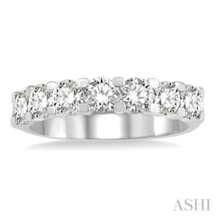 7 Stone Diamond Wedding Band