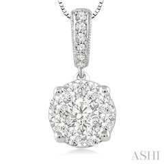 Round Shape Lovebright Essential Diamond Pendant