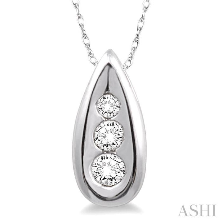 Pear Shape Diamond Pendant