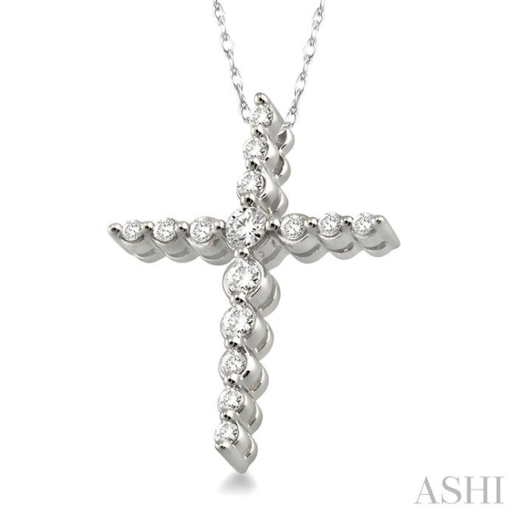 Journey Cross Diamond Pendant