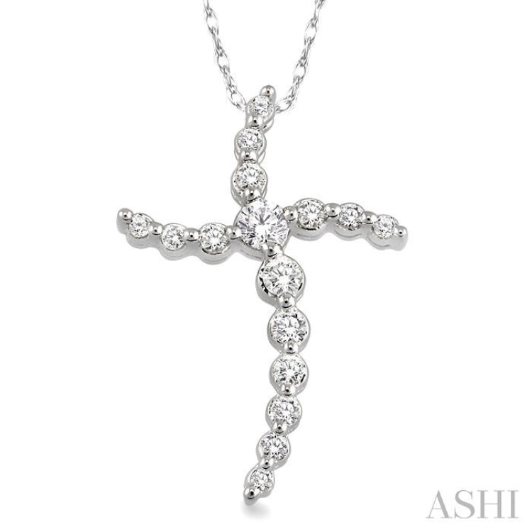 Journey Cross Diamond Pendant