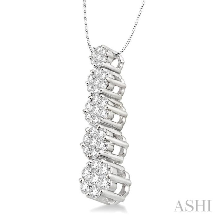 Journey Cluster Diamond Pendant