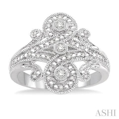 Silver Diamond Fashion Ring