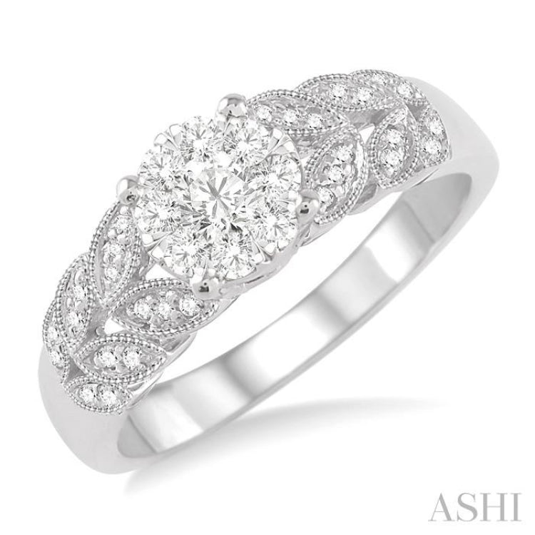 Round Shape Lovebright Diamond Ring