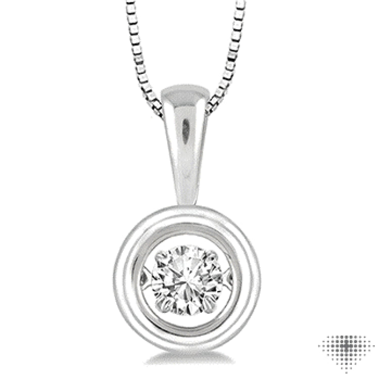 Round Shape Emotion Diamond Pendant