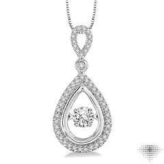 Pear Shape Emotion Diamond Pendant