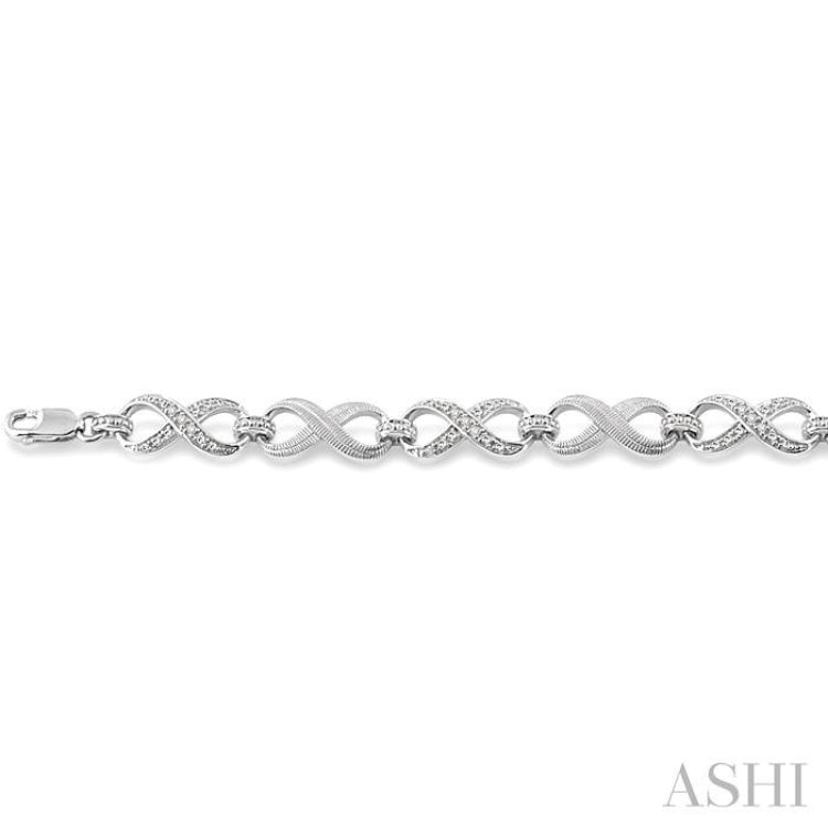 Silver Infinity Diamond Fashion Bracelet