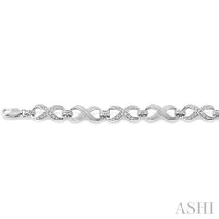 Silver Infinity Diamond Fashion Bracelet