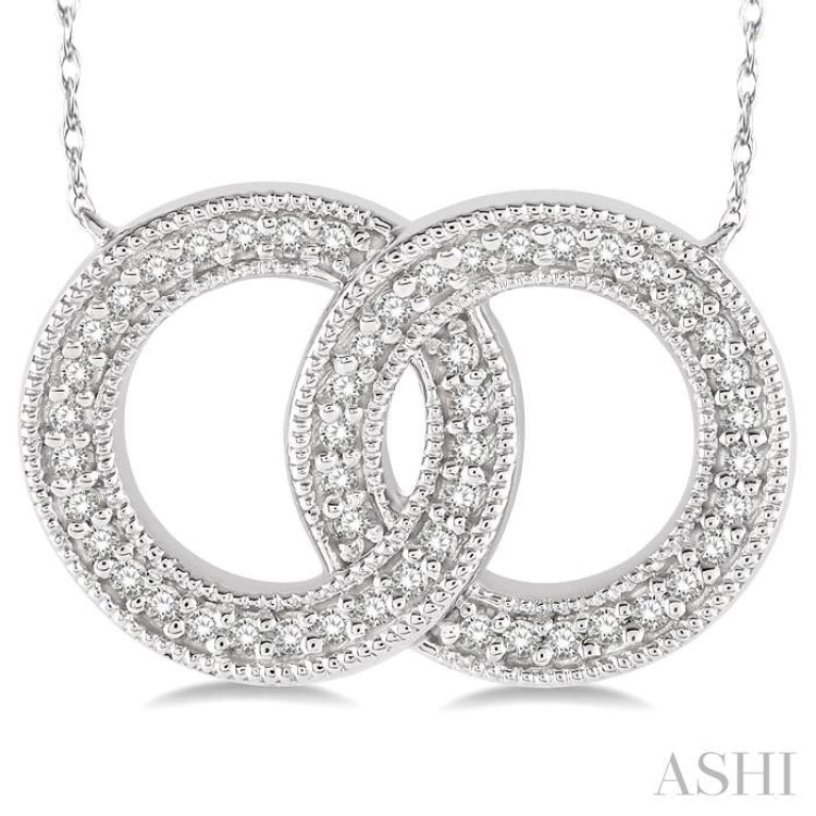 Twin Circle Diamond Pendant