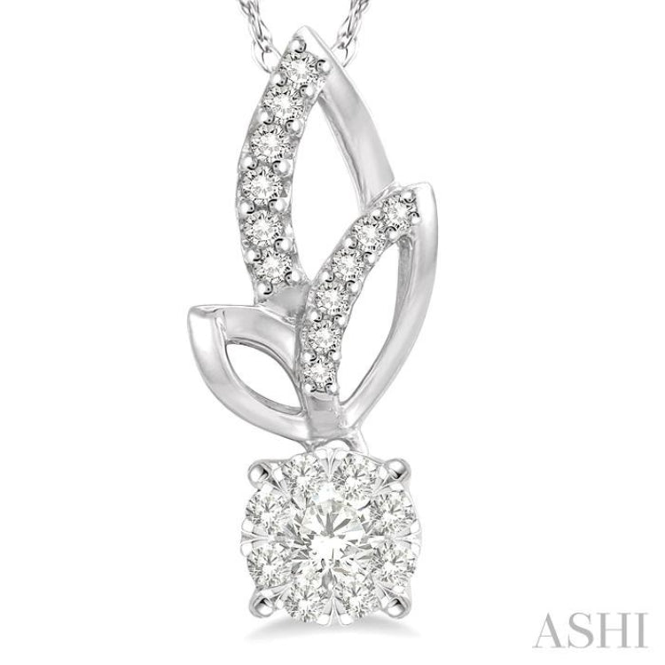 Round Shape Lovebright Diamond Fashion Pendant