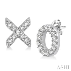 X & O Petite Diamond Fashion Earrings