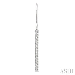 Vertical Bar Petite Diamond Fashion Earrings