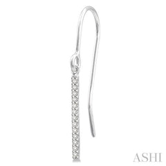 Vertical Bar Petite Diamond Fashion Earrings