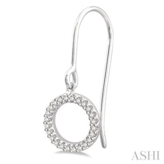 Circle Petite Diamond Fashion Earrings