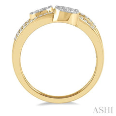 Oval Shape Lovebright Diamond Fashion Ring